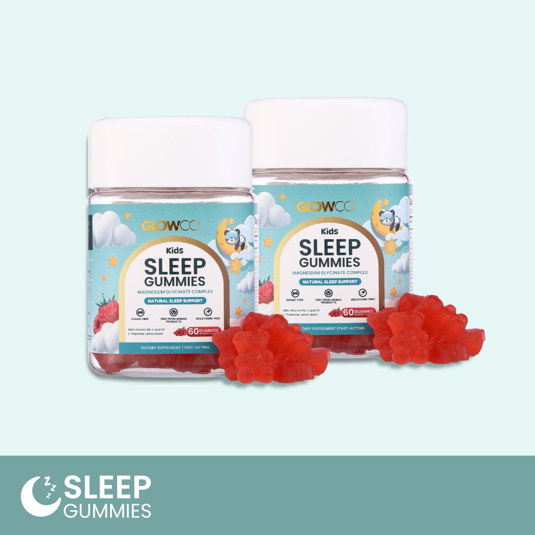 2 Bottles Glowco Kids Sleep Gummies
